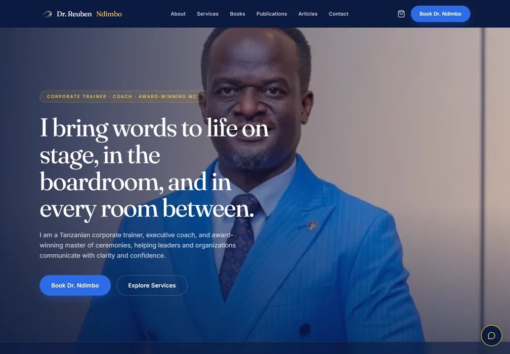 Dr. Ndimbo website preview