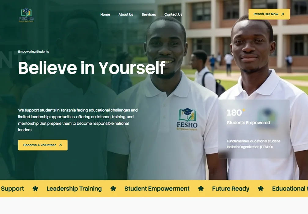 Fesho Empowerment website preview
