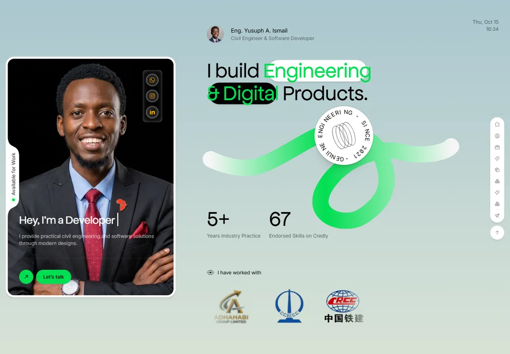 Yusuph Ismail website preview